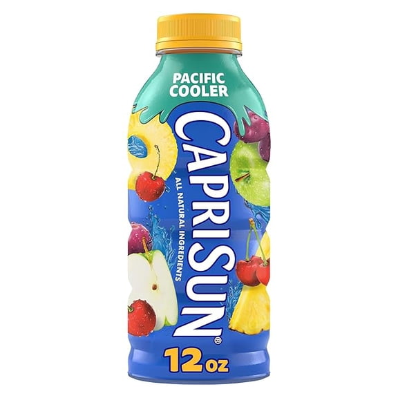 Capri Sun Pacific Cooler Mixed Fruit Flavored Juice Drink Blend from concentrate, 12 fl oz Bottle