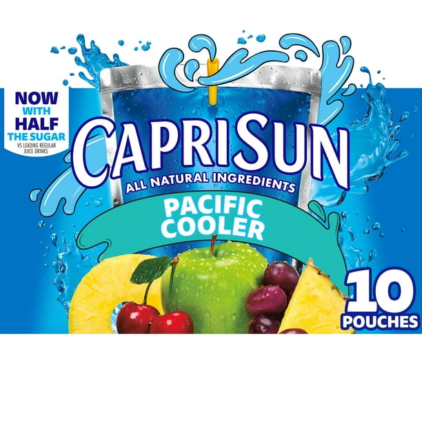 Capri Sun Pacific Cooler Mixed Fruit Juice Box Pouches, 10 ct Box, 6 fl oz Pouches