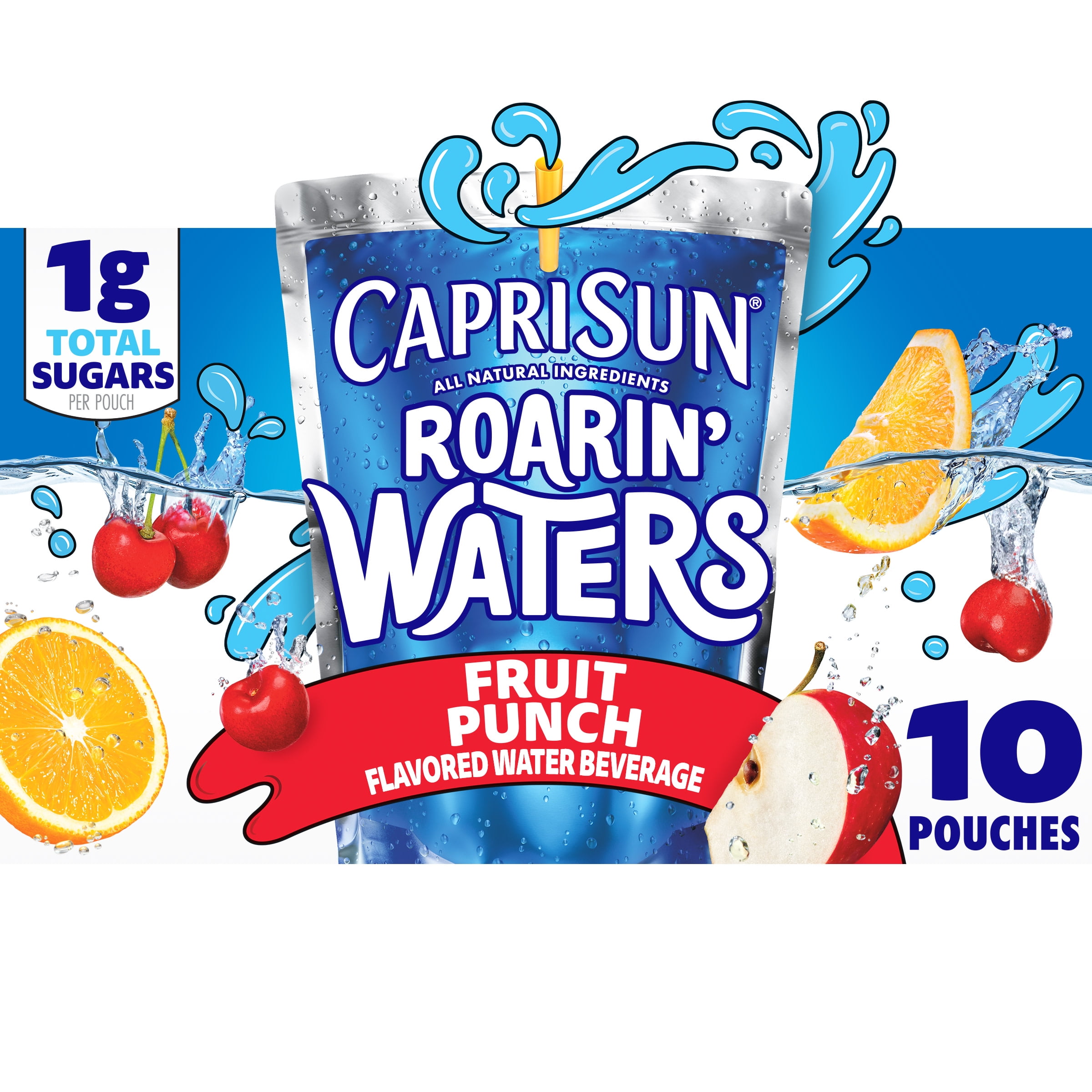 Capri Sun Fruit Punch Ready-to-Drink Juice (40 Pouches, 4 Boxes of 10)