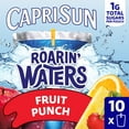 thumbnail image 1 of Capri Sun Roarin' Waters Fruit Punch Flavored with other natural flavor Water Beverage, 10 ct Box, 6 fl oz Drink Pouches, 1 of 15