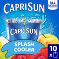 thumbnail image 1 of Capri Sun Flavored with Other Natural Flavor Juice Drink Blend, 10 Pouches, for School Lunches and On-the-Go Hydration, Splash Cooler, All Natural Ingredients, 6 fl oz, 1 of 13