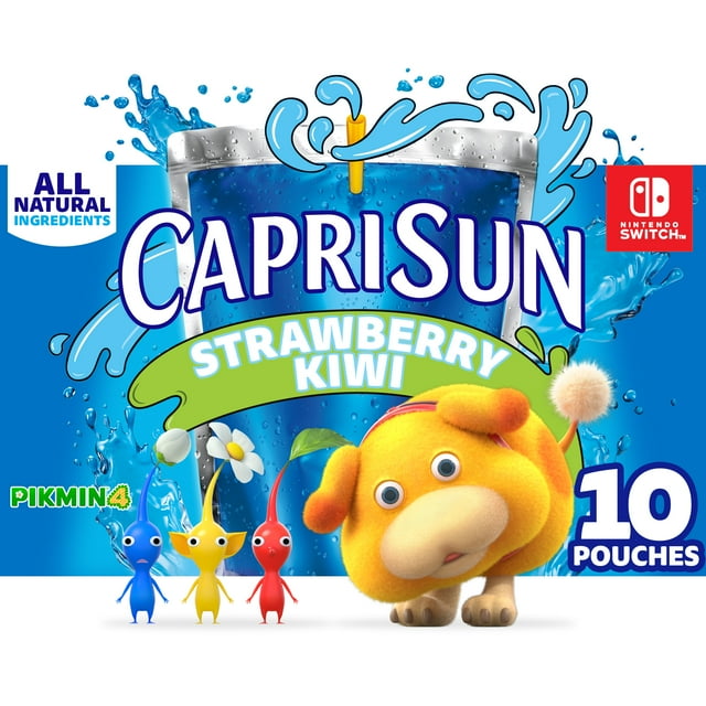 Capri Sun Strawberry Kiwi Juice Box Pouches, 10 ct Box, 6 fl oz Pouches