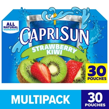 Capri Sun Strawberry Kiwi Juice Box Pouches, 30 Ct Box, 6 fl oz Pouches, Liquids