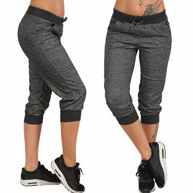 Capri Sweatpants for Women Summer Casual Cropped Jogger Loose Fit