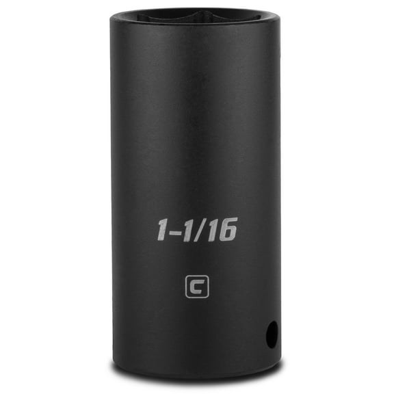 capri tools 1-1/16-inch deep impact socket, 1/2-inch drive, 6-point, sae