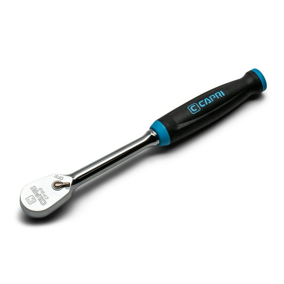 Capri Tools 1/2 in. Drive Fine 90-Tooth Ratchet, Ergonomic Soft Grip