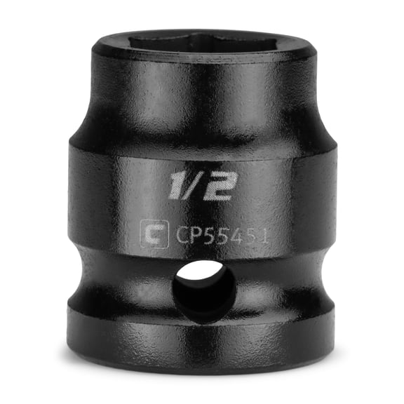 Capri Tools 1/2 in. Stubby Impact Socket, 1/2 in. Drive, 6-Point, SAE