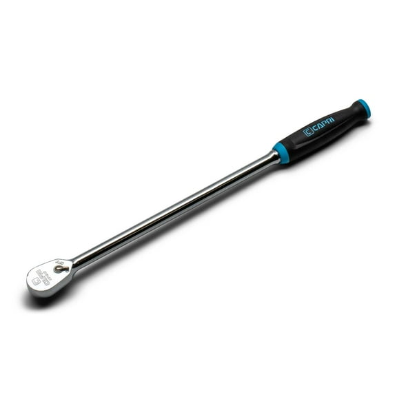 Capri Tools 1/4 in. Drive Fine 90-Tooth Extra Long Ratchet, Ergonomic Soft Grip