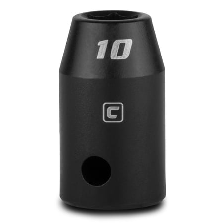 capri tools 11 mm shallow impact socket, 1/2-inch drive, 6-point, metric