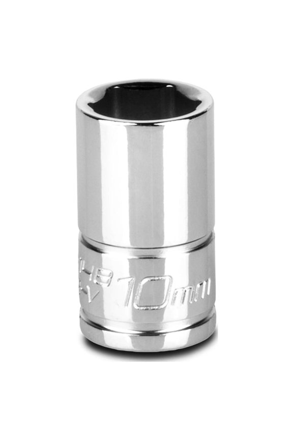 8 mm shallow socket, 1/4-inch drive, 6-point, metric