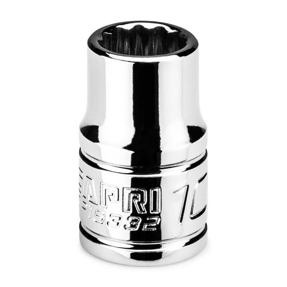 Capri Tools 10 mm Shallow Socket, 3/8 in. Drive, 12-point, Metric
