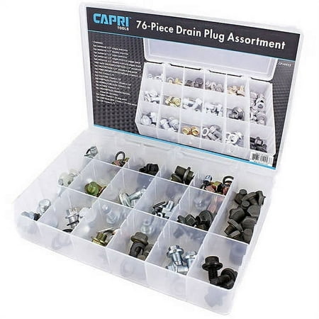 Capri Tools 10023 Oil Drain Plug Repair Assortment, 76-Piece