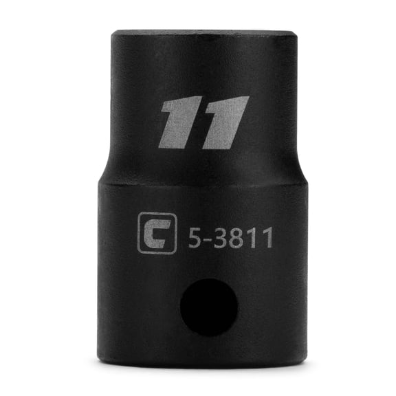 Capri Tools 11 mm Shallow Impact Socket, 3/8-Inch Drive, 12-Point, Metric