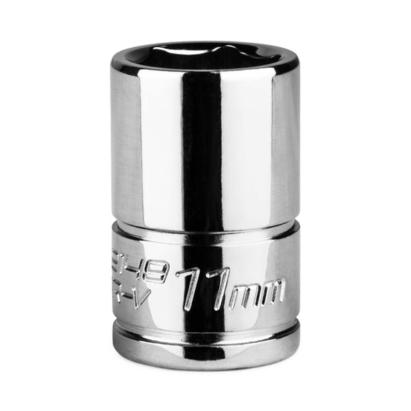 Capri Tools 11 mm Shallow Socket, 1/4-Inch Drive, 6-Point, Metric