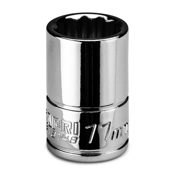 Capri Tools 11 mm Shallow Socket, 1/4 in. Drive, 12-point, Metric