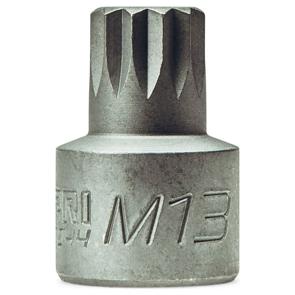 Capri Tools 13 mm M13 Super-Stubby XZN Triple Square Impact Bit Socket