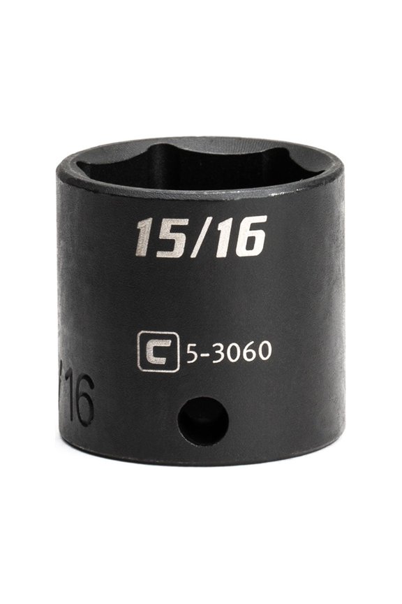 15/16-Inch Shallow Impact Socket, 3/8-Inch Drive, 6-Point, SAE