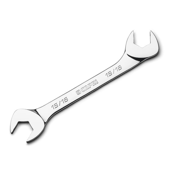 Capri Tools 15/16 in. Angle Open End Wrench, 30° and 60° angles, SAE