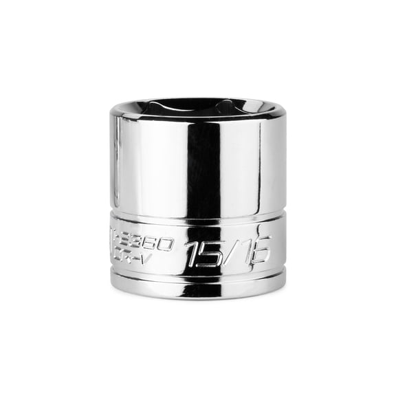 Capri Tools 15/16 in. Shallow Socket, 3/8-Inch Drive, 6-Point, SAE