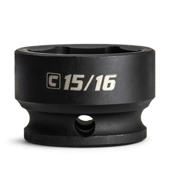 Capri Tools 15/16 in. Stubby Impact Socket, 3/8 in. Drive, 6 Point, SAE