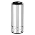 thumbnail image 1 of capri tools 8 mm deep socket, 1/4-inch drive, 6-point, metric, 1 of 5