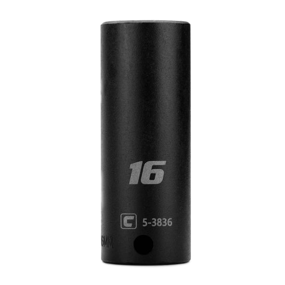 Capri Tools 16 mm Deep Impact Socket, 3/8-Inch Drive, 12-Point, Metric