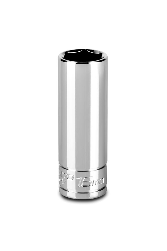 12 mm deep socket, 3/8-inch drive, 6-point, metric