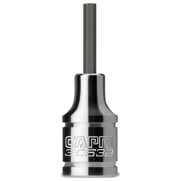 Capri Tools 2.5 mm Hex Bit Socket, 1/4-Inch Drive, Metric