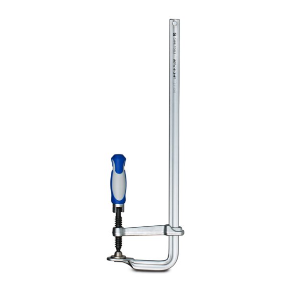 capri tools 20-inch all steel bar clamp with foldable ergonomic handle, 4-3/4-inch throat depth, 1,653 lb clamping force