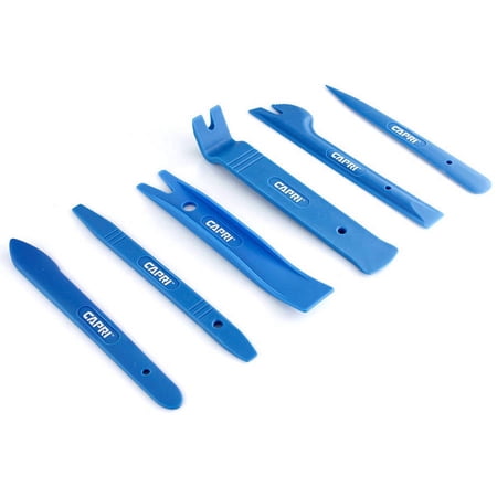 Capri Tools 21076 Auto Trim, Upholstery Panel Removal Set, Nylon, Blue, 6-Piece