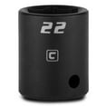 thumbnail image 1 of Capri Tools 22 mm Shallow Impact Socket, 1/2-Inch Drive, 6-Point, Metric, 1 of 3
