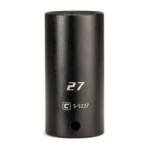 Capri Tools 27 mm Deep Impact Socket, 1/2-Inch Drive, 6-Point, Metric