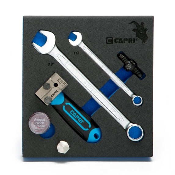 Capri Tools 3/16 in. Double Flaring Tool Kit with Wrenches in Mechanic's Tray