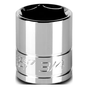 Capri Tools 3/4-Inch Shallow Socket, 3/8-Inch Drive, 6-Point, SAE