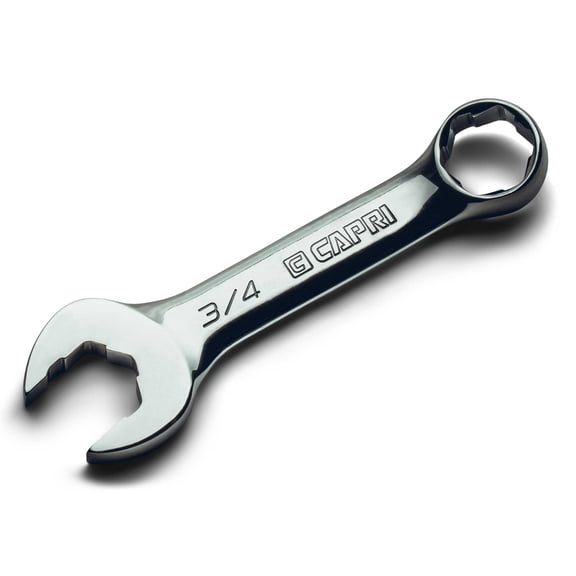 Capri Tools 3/4 in. WaveDrive Pro Stubby Combination Wrench for Regular and Rounded Bolts