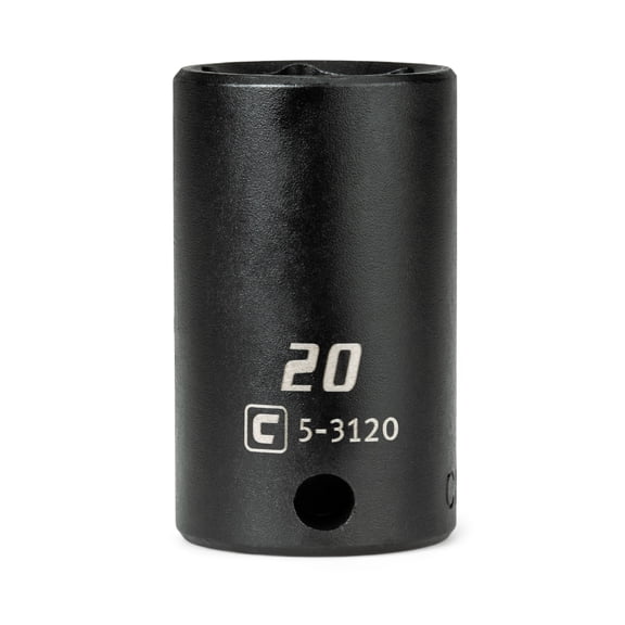 Capri Tools 3/8 in. Drive 20 mm Semi-Deep Impact Socket