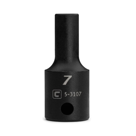 Capri Tools 3/8 in. Drive 7 mm Semi-Deep Impact Socket