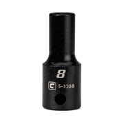 Capri Tools 3/8 in. Drive 8 mm Semi-Deep Impact Socket
