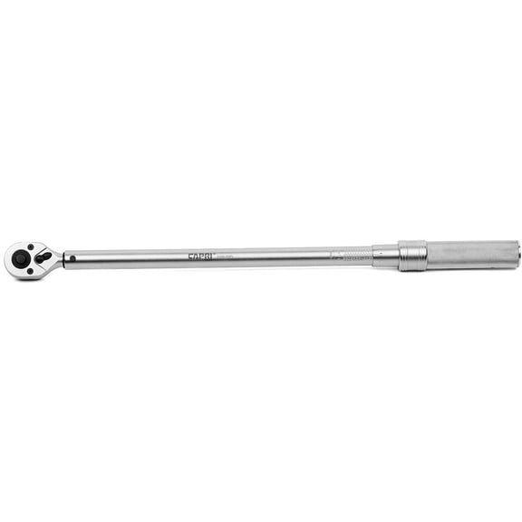 Capri Tools 30-250 Foot Pound Industrial Torque Wrench, 1/2" Drive, Matte Chrome