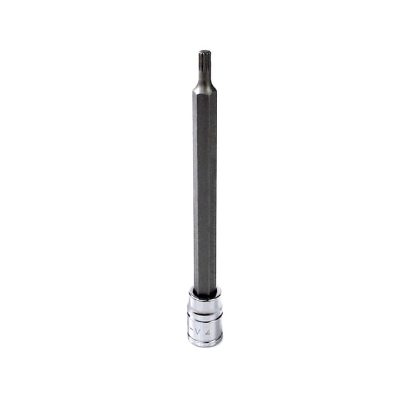 Capri Tools 30057 XZN Extra Long 4mm Triple Square Bit Socket with 1/4-Inch Drive