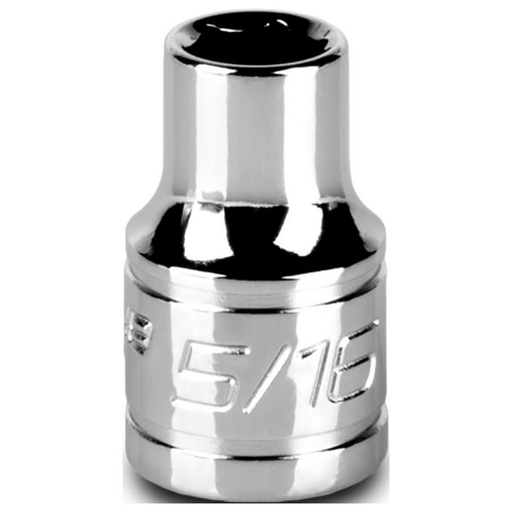 Capri Tools 5/16-Inch Shallow Socket, 3/8-Inch Drive, 6-Point, SAE