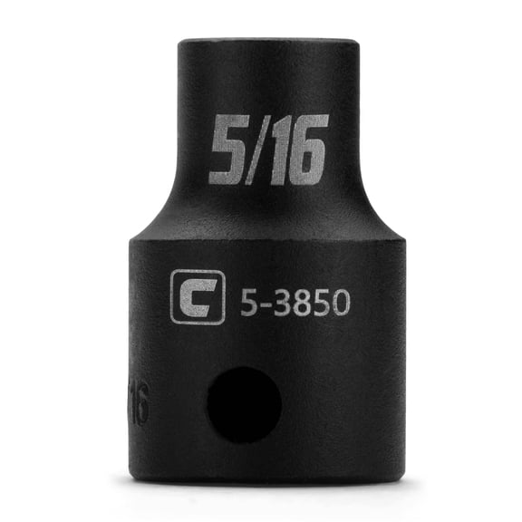 Capri Tools 5/16 in. Shallow Impact Socket, 3/8-Inch Drive, 12-Point, SAE