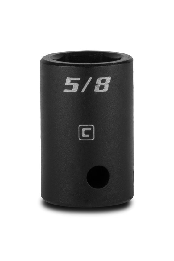 5/8-Inch Shallow Impact Socket, 1/2-Inch Drive, 6-Point, SAE