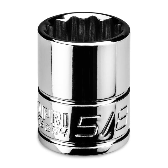 Capri Tools 5/8 in. Shallow Socket, 3/8 in. Drive, 12-point, SAE
