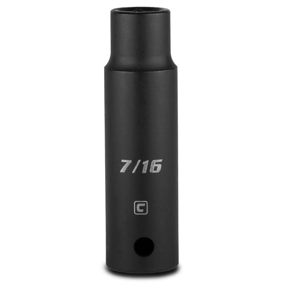 capri tools 1-1/16-inch deep impact socket, 1/2-inch drive, 6-point, sae