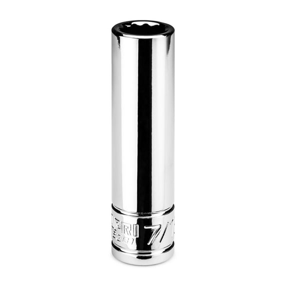 Capri Tools 7/16 in. Deep Socket, 3/8 in. Drive, 12-point, SAE