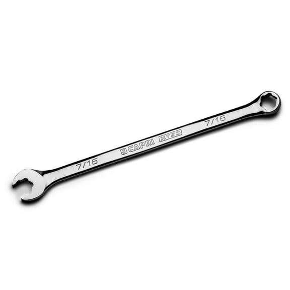 Capri Tools 7/16 in. WaveDrive Pro Combination Wrench for Regular and Rounded Bolts
