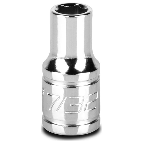 Capri Tools 7/32-Inch Shallow Socket, 1/4-Inch Drive, 6-Point, SAE