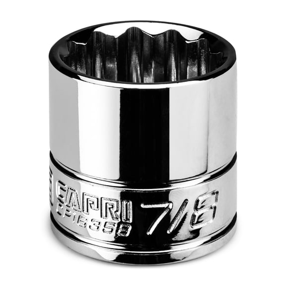 Capri Tools 7/8 in. Shallow Socket, 3/8 in. Drive, 12-point, SAE