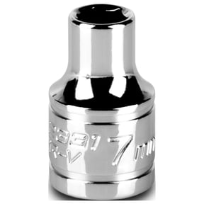 capri tools 7 mm shallow socket, 3/8-inch drive, 6-point, metric